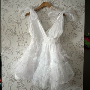 White Cupcake Mini Dress